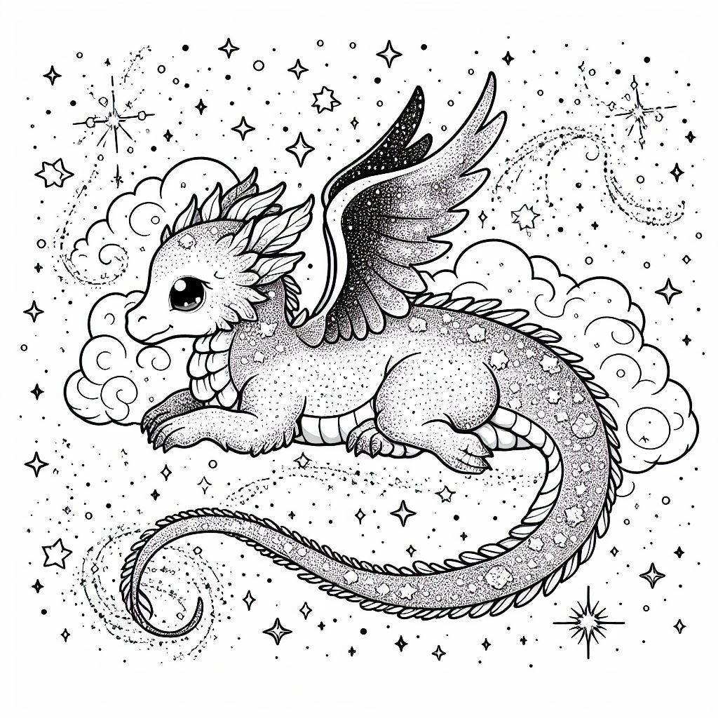 52 Dragon Coloring Pages