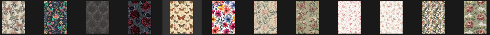 46 Unique Pattern Pages PNG for Junk Journals