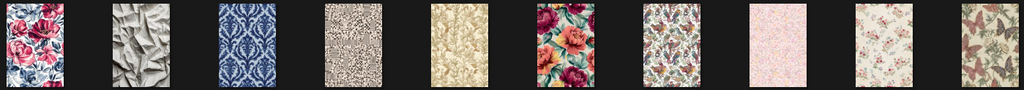 46 Unique Pattern Pages PNG for Junk Journals