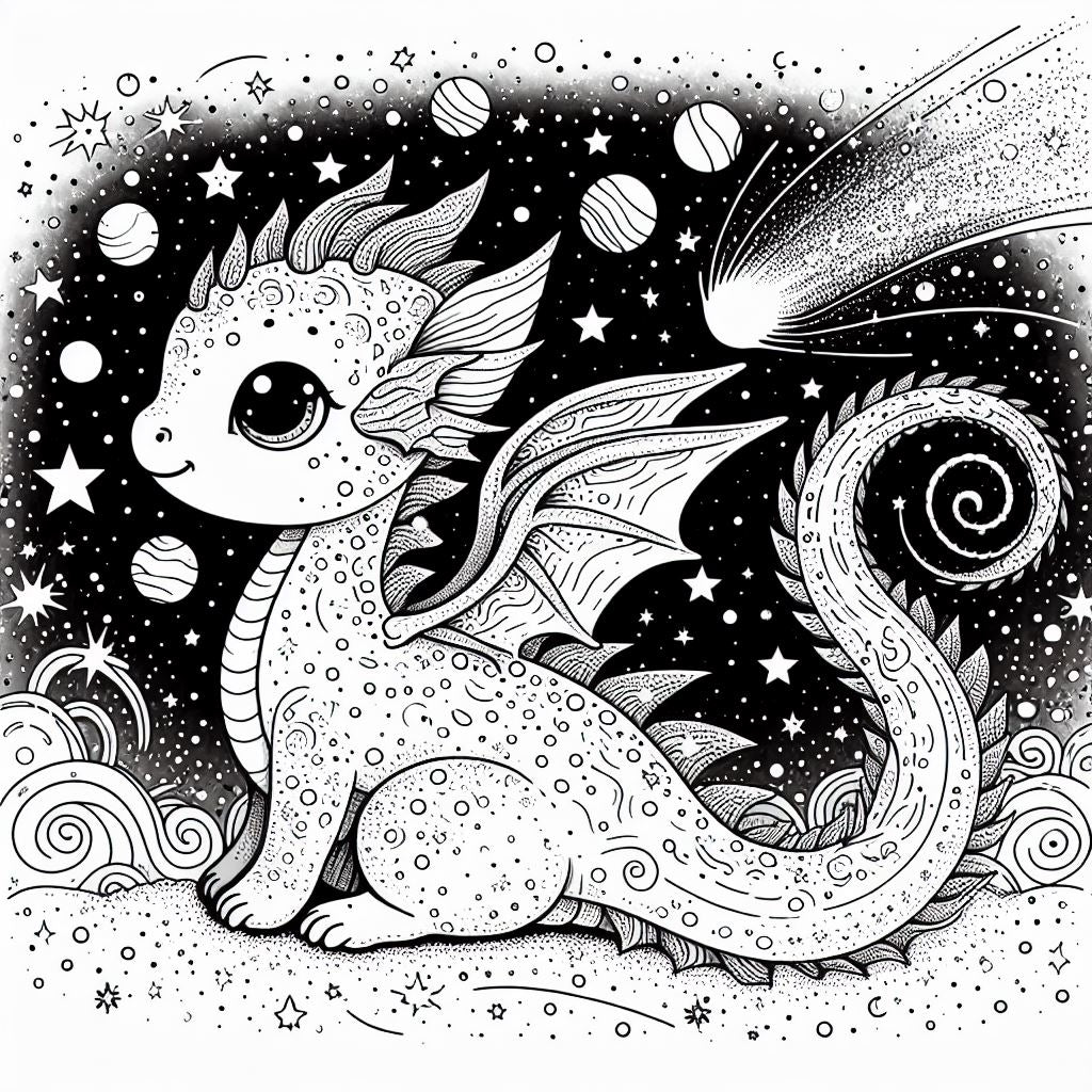 52 Dragon Coloring Pages