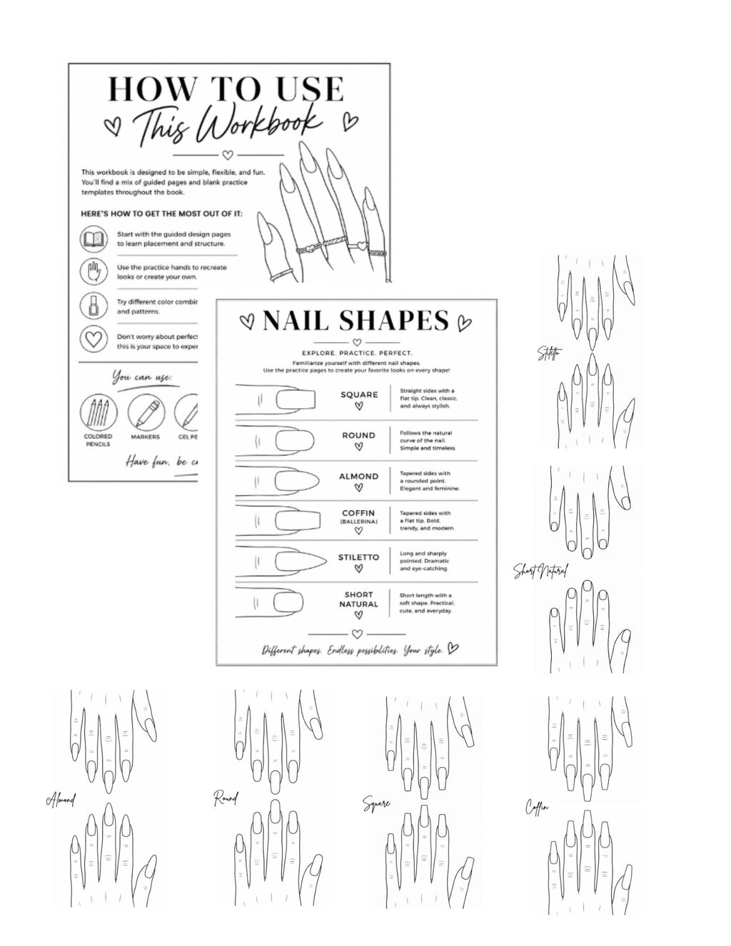Polish and Slay- Nail Design Coloring Book