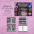 Mystic Planner Bundle 101 Canva templates