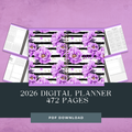 2026 Digital Planner Lavendar Flowers