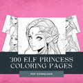 300 Princess Elf Coloring Pages