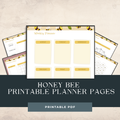 48 Pages Printable Planner -Honey Bees
