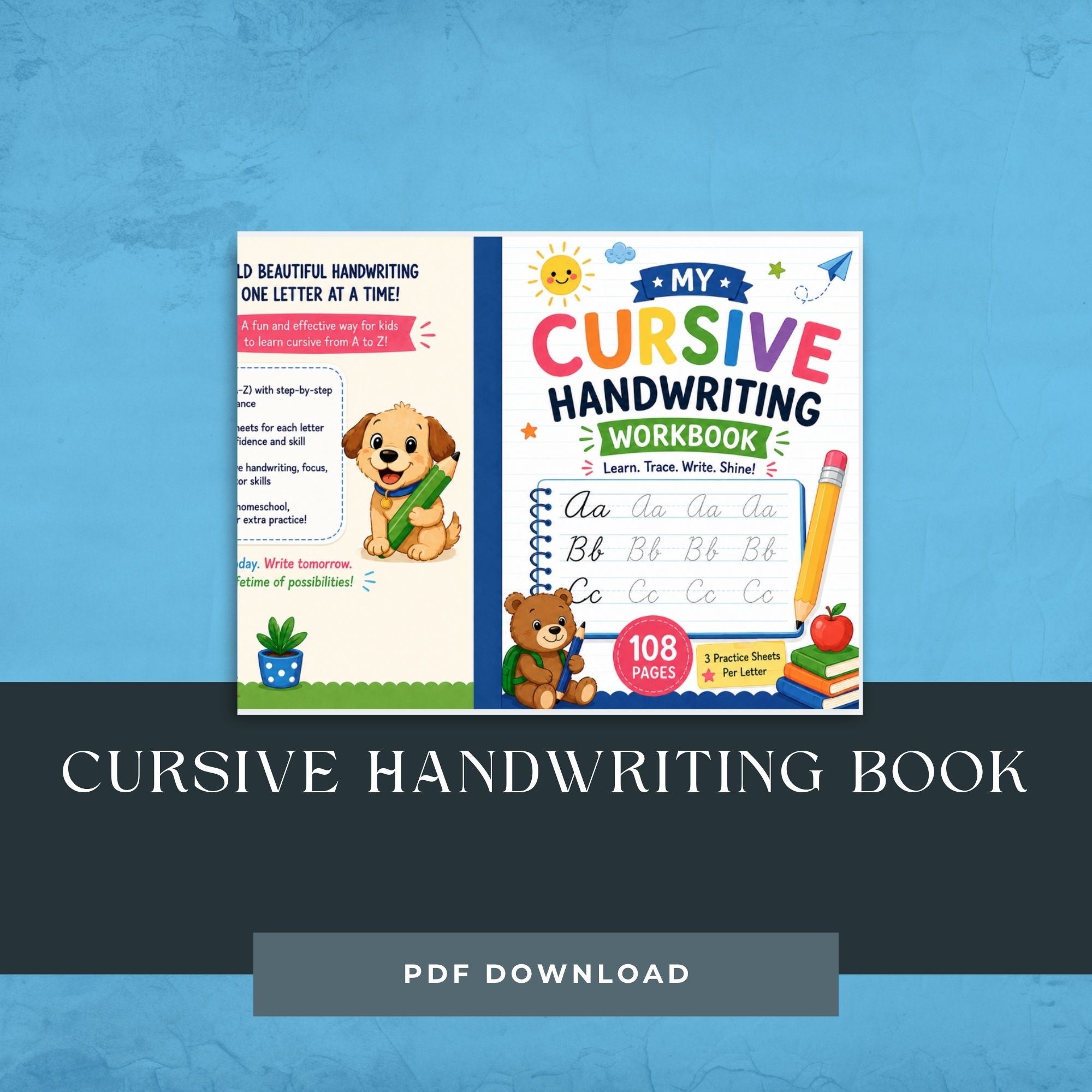 Cursive Handwriting Workbook