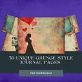 Printable Junk Journal Pages - Grunge Style 8.5x11