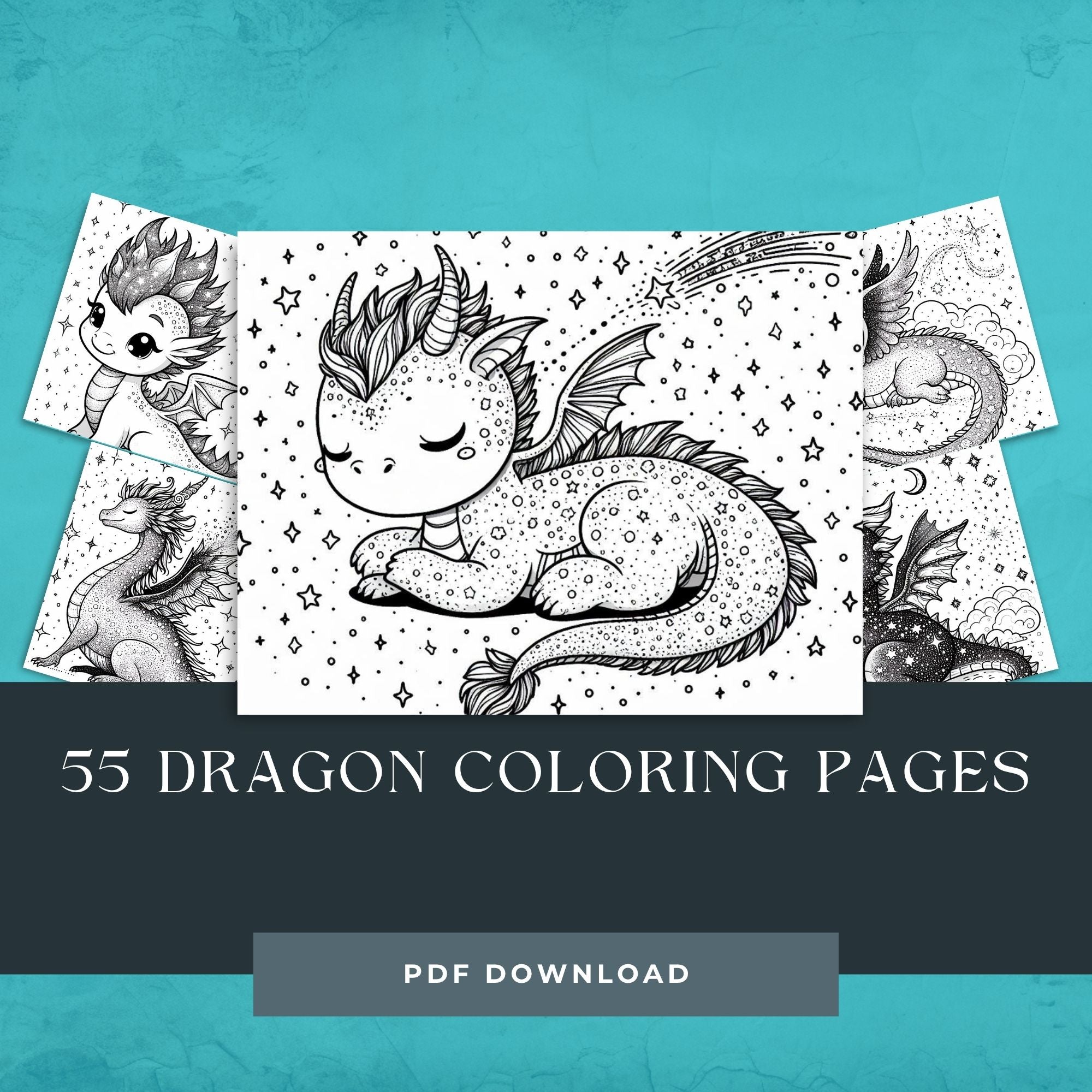 52 Dragon Coloring Pages