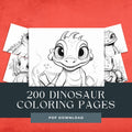 200 Dinosaur Coloring Pages