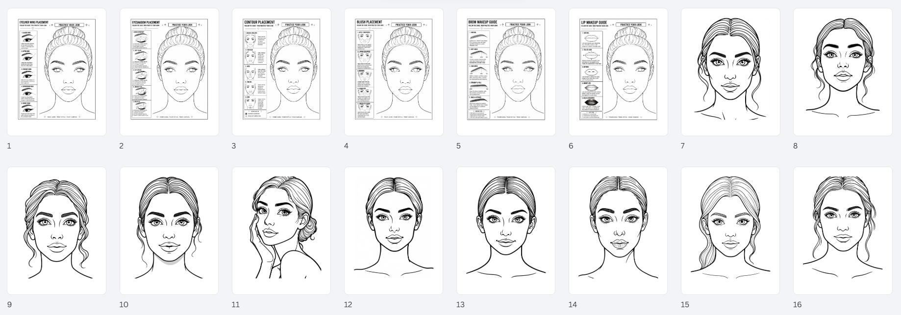 Blend and Slay - Makeup Practice Coloring Workbook