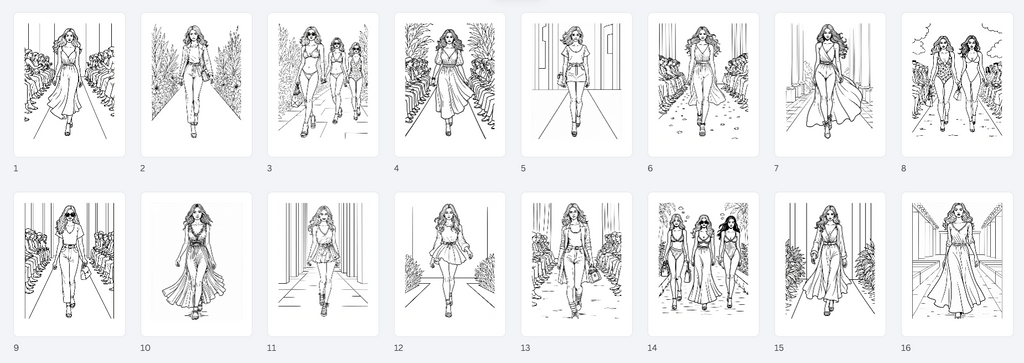 Slay the Runway - Fashion Coloring Workbook