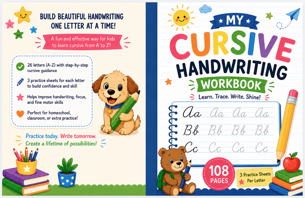 Cursive Handwriting Workbook