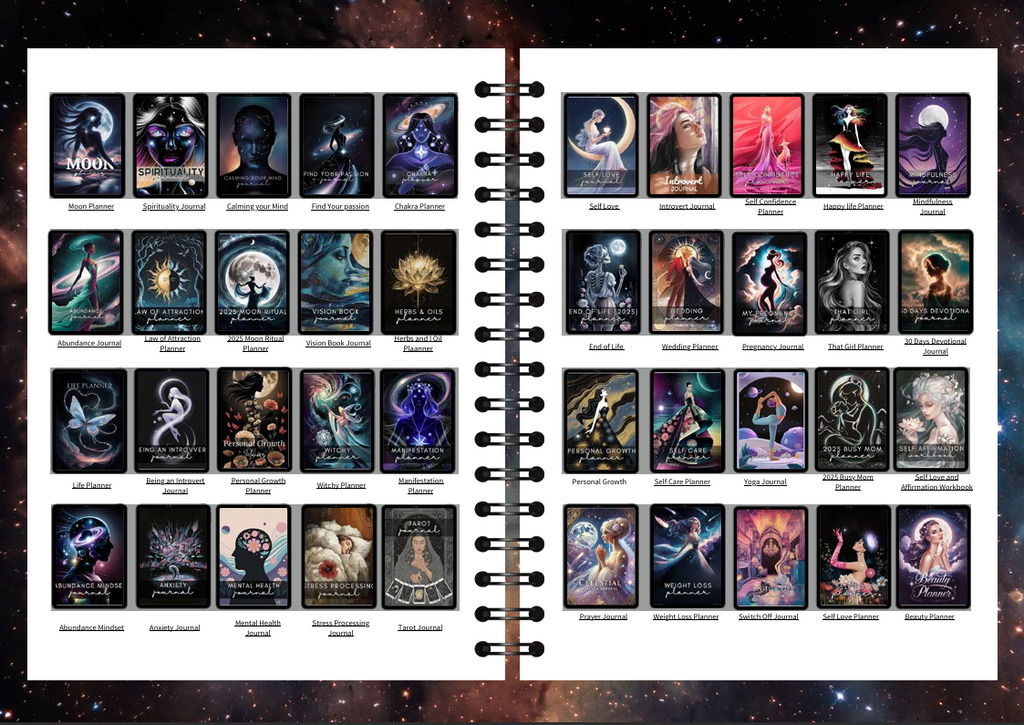 Mystic Planner Bundle 101 Canva templates