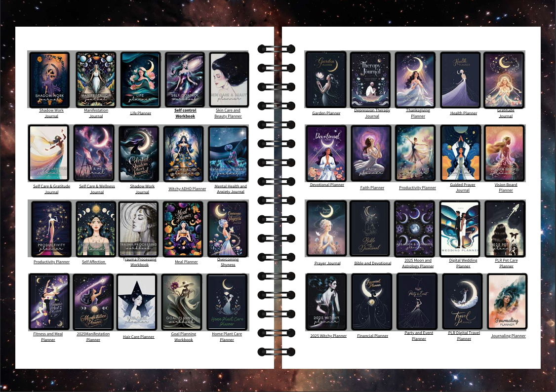 Mystic Planner Bundle 101 Canva templates