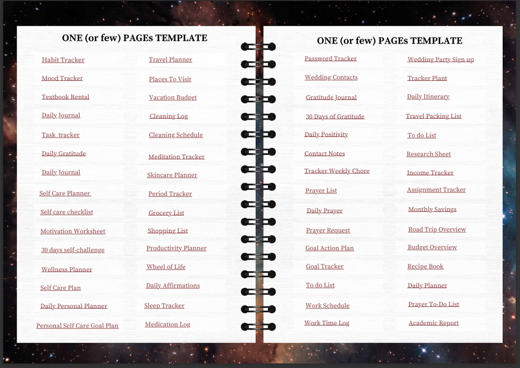 Mystic Planner Bundle 101 Canva templates