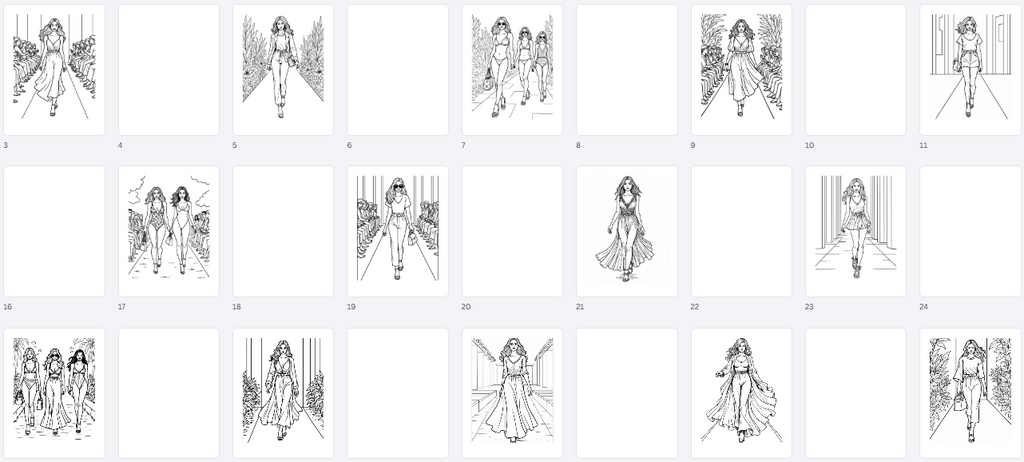 Slay the Runway - Fashion Coloring Workbook