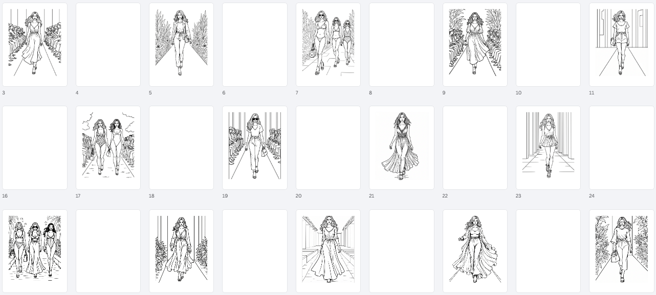 Slay the Runway - Fashion Coloring Workbook