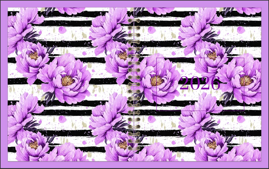 2026 Digital Planner Lavendar Flowers