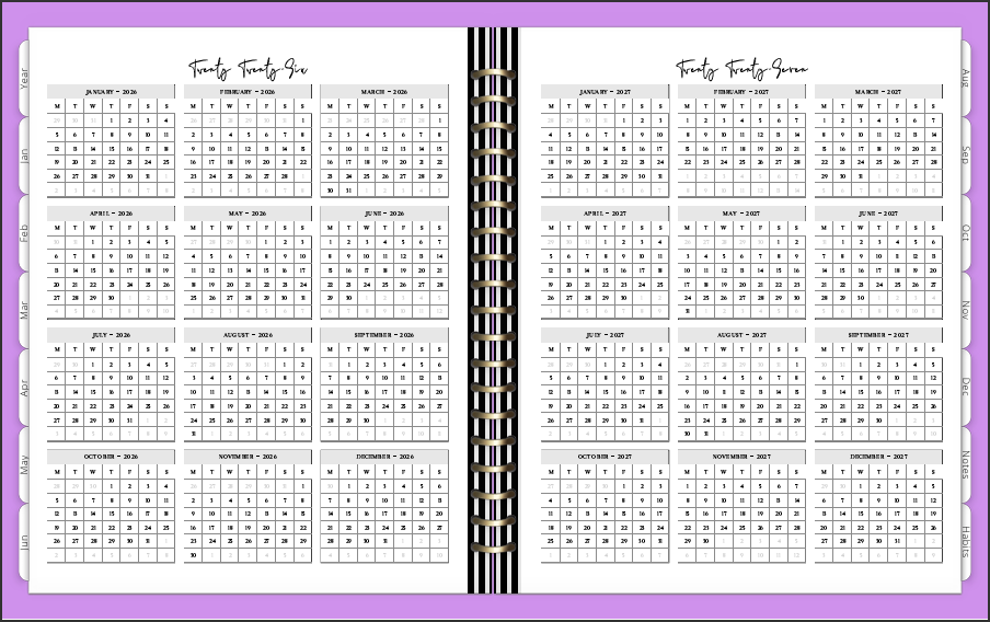 2026 Digital Planner Lavendar Flowers