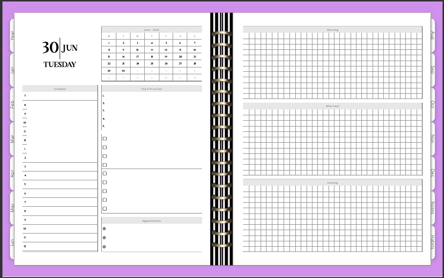 2026 Digital Planner Lavendar Flowers