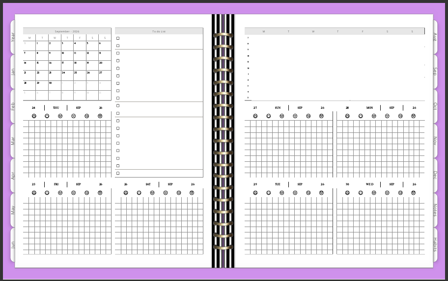 2026 Digital Planner Lavendar Flowers