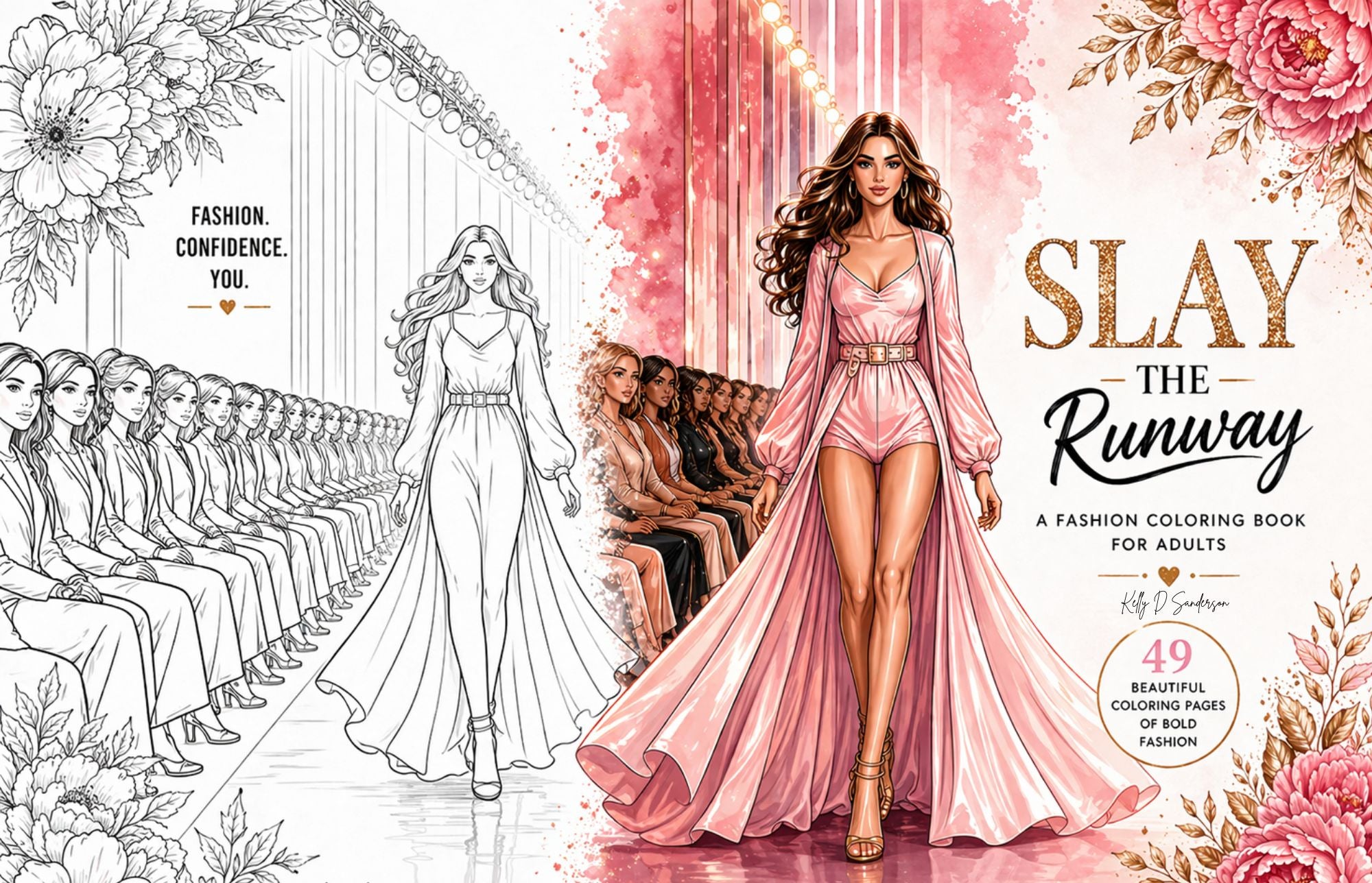Slay the Runway - Fashion Coloring Workbook
