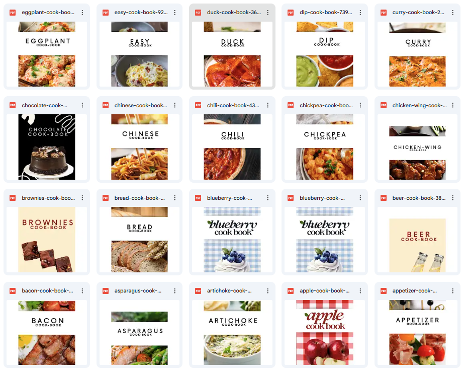 Ultimate Cookbook Collection A-M 50 Books
