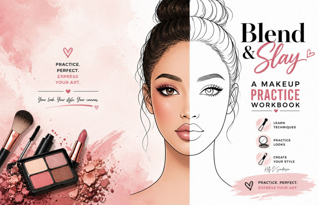 Blend and Slay - Makeup Practice Coloring Workbook