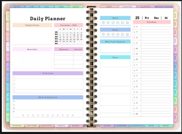 2026 Digital Planner for Apple, Android or Google