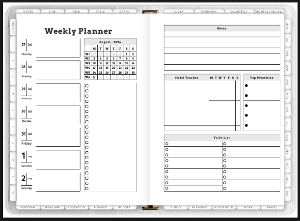 2026 Digital Planner for Apple, Android or Google